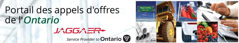 Portail des appels d'offres de l'Ontario - Jaggaer, Service Provider to Ontario